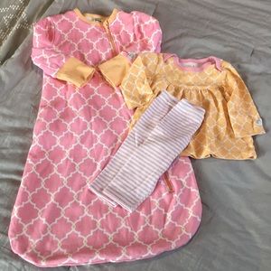 Boppy sleep sac and outfit bundle